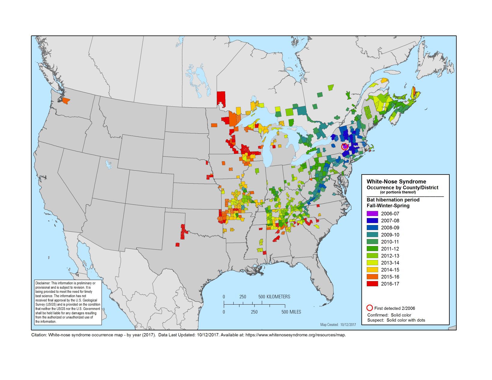 White-nose syndrome in bats